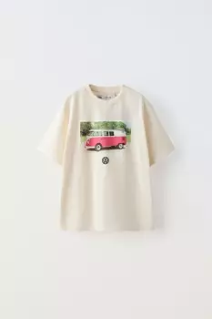 Футболка volkswagen ZARA, экрю