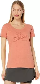 Футболка «Восход» Fjllrven, цвет Rowan Red/Melange
