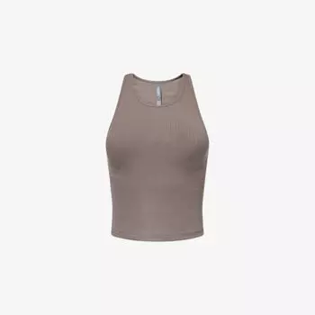 Футболка Vuori Plyo с круглым вырезом, коричнево-серый