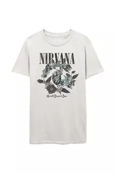 Футболка в форме сердца Nirvana, белый