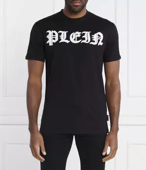 Футболка в готическом стиле Regular fit Philipp Plein, черный