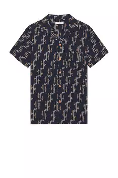 Футболка в икат Arvid от Nudie Jeans, blueberry