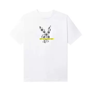 Футболка в клетку Anti Social Social Club x Playboy, цвет Белый