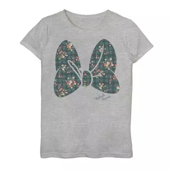 Футболка в клетку с большим бантом и рисунком Disney Minnie Mouse для девочек 7–16 лет Disney