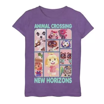 Футболка в коробке с рисунком Animal Crossing New Horizons для девочек 7–16 лет Licensed Character