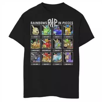 Футболка в коробке с рисунком Rainbow In Piece для мальчиков 8–20 лет, групповая съемка Licensed Character