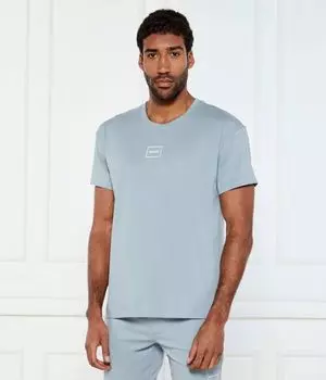 Футболка в кружеве Regular fit Hugo Bodywear, синий