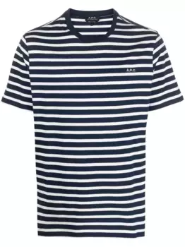 Футболка в полоску A.P.C., синий