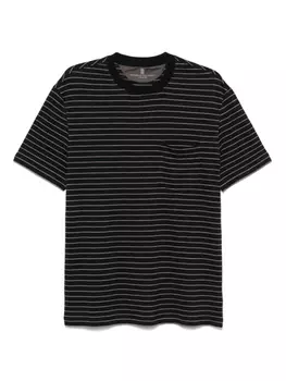 Футболка в полоску Brunello Cucinelli, черный