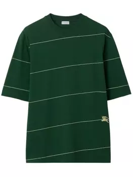 Футболка в полоску Burberry, зеленый