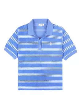 Футболка в полоску цвета можжевельника Sporty & Rich, синий