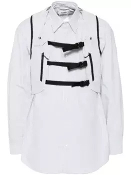 Футболка в полоску Doublet, белый