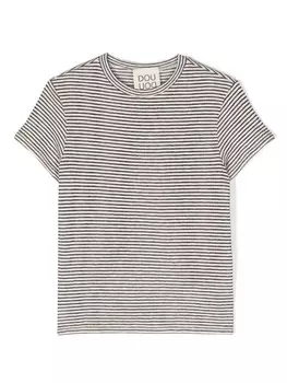 Футболка в полоску Douuod Kids, нейтральный цвет