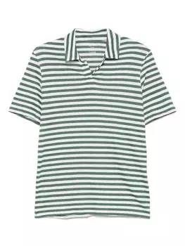 Футболка в полоску Majestic Filatures, зеленый