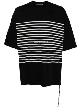 Футболка в полоску Mastermind Japan, черный