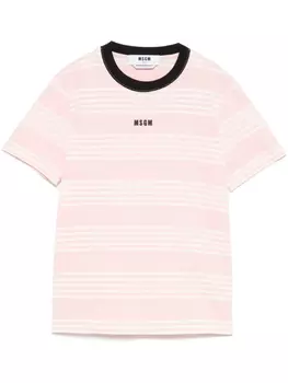 Футболка в полоску MSGM, розовый