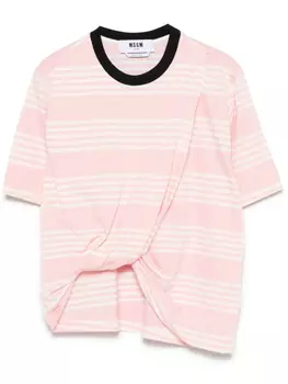 Футболка в полоску MSGM, розовый