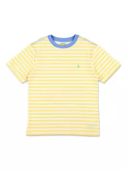 Футболка в полоску POLO RALPH LAUREN KIDS, желтый