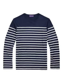 Футболка в полоску Ralph Lauren Purple Label, синий