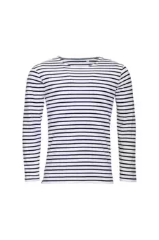 Футболка в полоску с длинным рукавом Marine SOL'S, белый