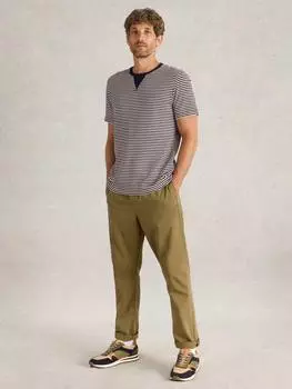 Футболка в полоску с длинным рукавом обычного кроя из хлопчатобумажной смеси White Stuff, темно-синий/разноцветный