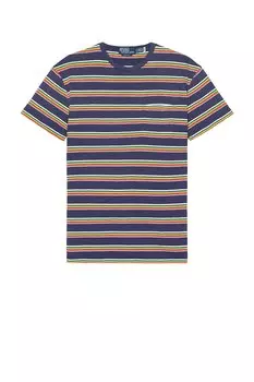 Футболка в полоску с круглым вырезом Polo Ralph Lauren, new classic navy multi