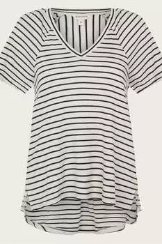 Футболка в полоску Saxon Monsoon, бежевый