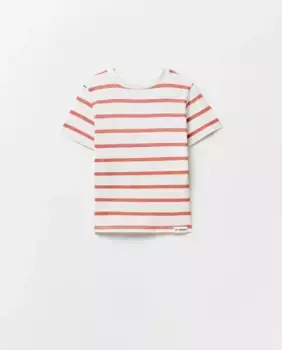 Футболка в полоску Sfera, красный