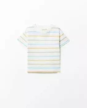 Футболка в полоску Sfera, светло-зеленый