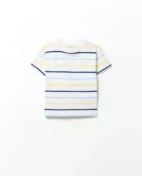 Футболка в полоску Sfera, жёлтый