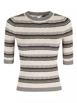 Футболка в полоску Weekend Max Mara, нейтральный