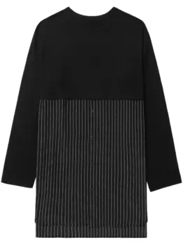 Футболка в полоску Y's, черный