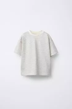Футболка в полоску ZARA, цвет striped