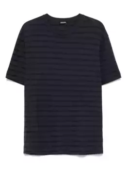 Футболка в полоску Zegna, синий