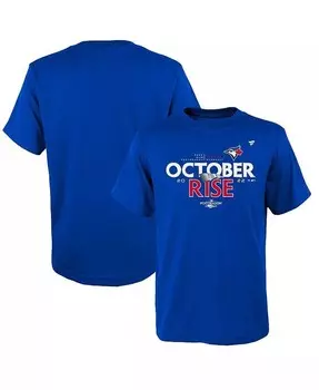 Футболка в раздевалке послесезона Big Boys and Girls Royal Toronto Blue Jays 2022 Fanatics, синий