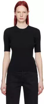 Футболка в рубчик AURALEE, черный