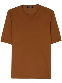 Футболка в рубчик Dell'oglio, оранжевый