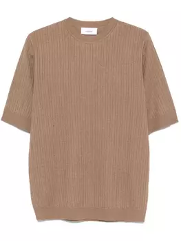 Футболка в рубчик Lardini, коричневый