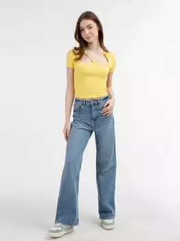 Футболка в рубчик Mymo, желтый