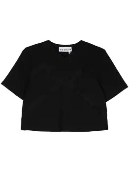 Футболка в рубчик REMAIN, черный