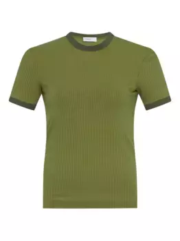 Футболка в рубчик Rosetta Getty, зеленый
