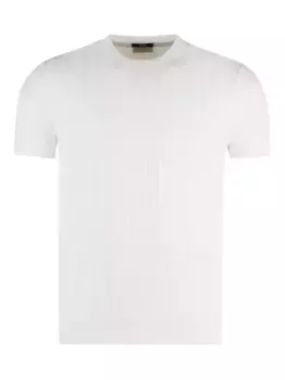 Футболка в рубчик с круглым вырезом Paul & Shark, белый