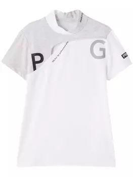 Футболка в рубчик с логотипом PEARLY GATES, белый