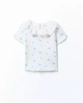 Футболка в рубчик Sfera, белый