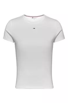 Футболка в рубчик Tommy Jeans, белый