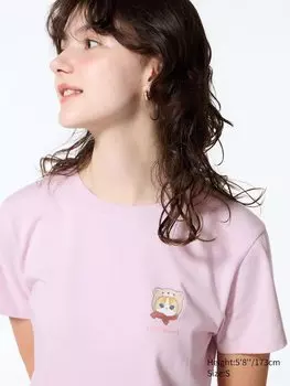 Футболка W'S ut ut Uniqlo, цвет 10 розовый