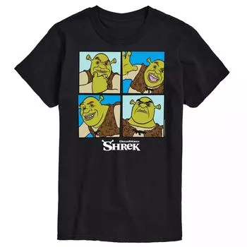 Футболка в сетку Большой и Высокий Шрек Licensed Character, черный