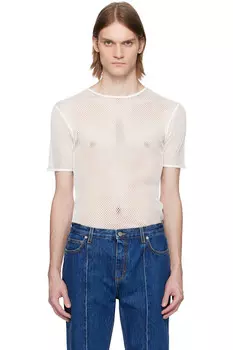 Футболка в сеточку Bally, белый