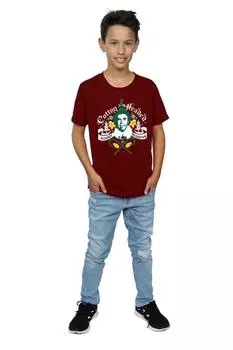 Футболка в стиле бойфренда Ninny Muggins с хлопковой головкой Elf, красный