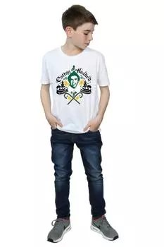 Футболка в стиле бойфренда Ninny Muggins с хлопковой головкой Elf, белый